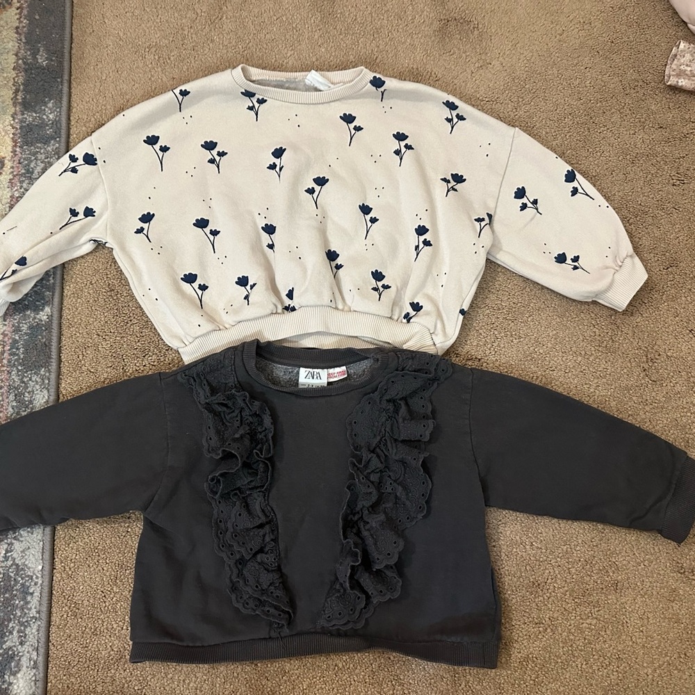 Girls Zara Sweatshirt Bundle